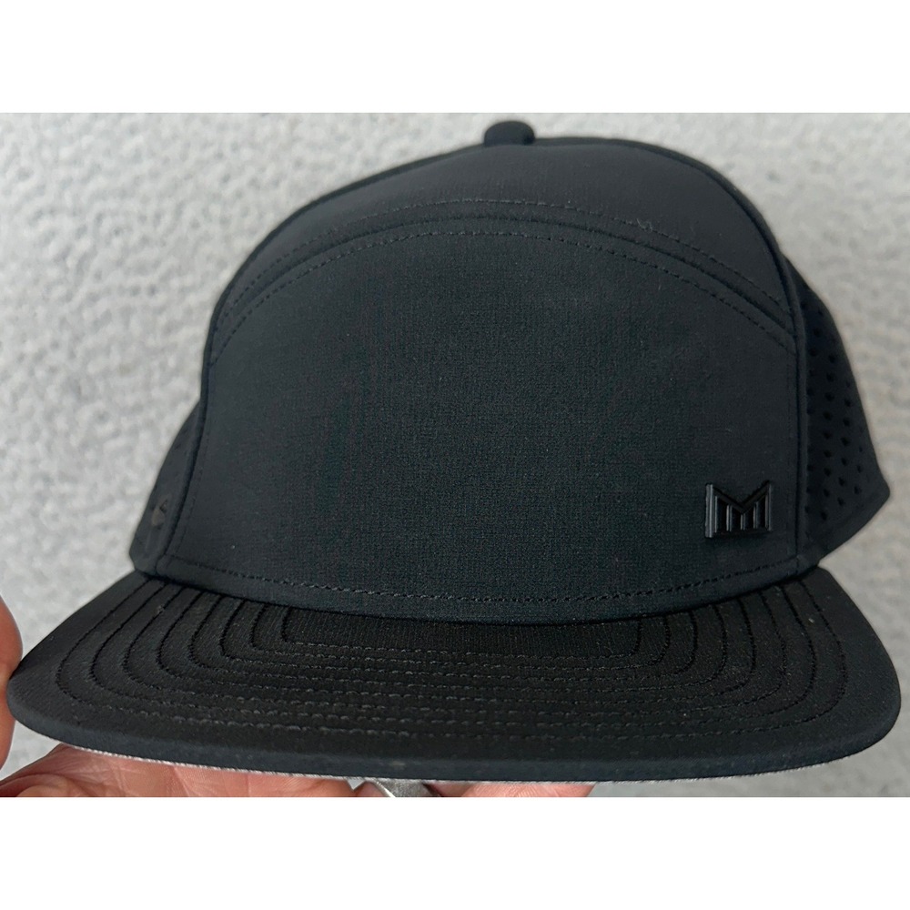 Melin Hat Mens CL Classic Trenches Hydro Black Water Resistant Snapback Stretch